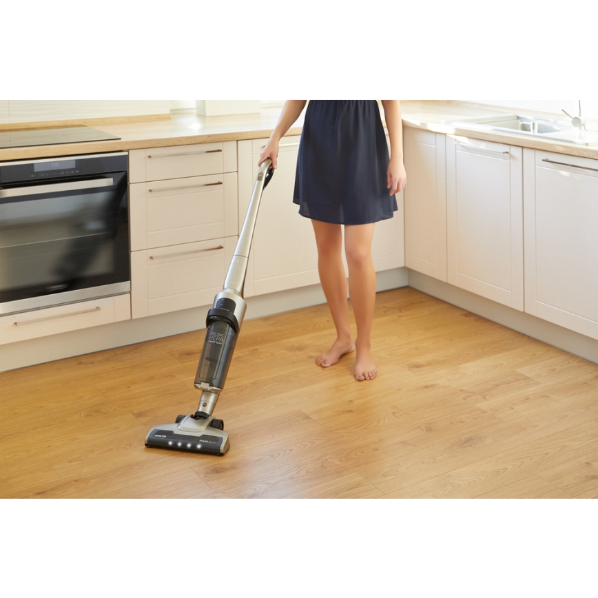 Sencor- Belaidis dulkių siurblys su elektriniu rotaciniu šepečiu ir šluoste 150W/36V 2150mAh