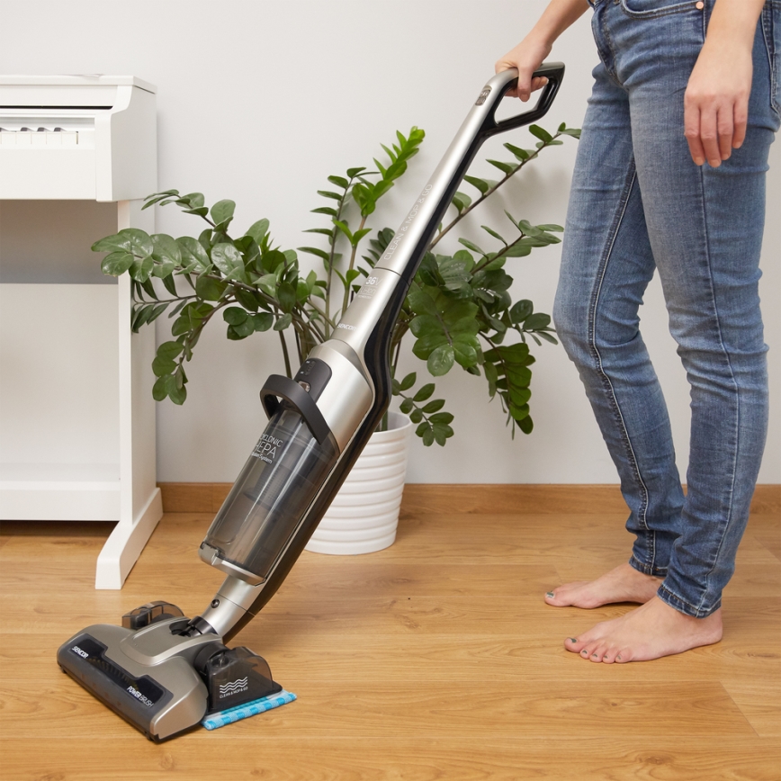 Sencor- Belaidis dulkių siurblys su elektriniu rotaciniu šepečiu ir šluoste 150W/36V 2150mAh