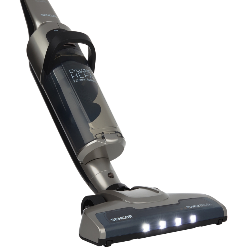 Sencor- Belaidis dulkių siurblys su elektriniu rotaciniu šepečiu ir šluoste 150W/36V 2150mAh