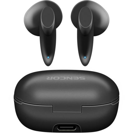 Sencor - Belaidis earphones 230 mAh + 2x 25 mAh IPX4 juoda