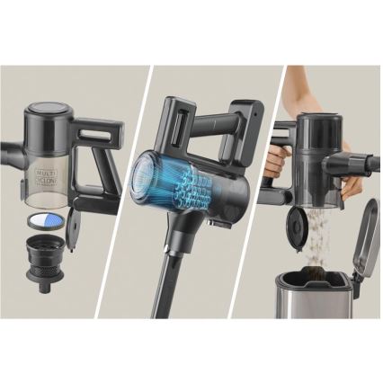 Sencor - Belaidis stiebinis dulkių siurblys 2in1 200W/2600 mAh juodas