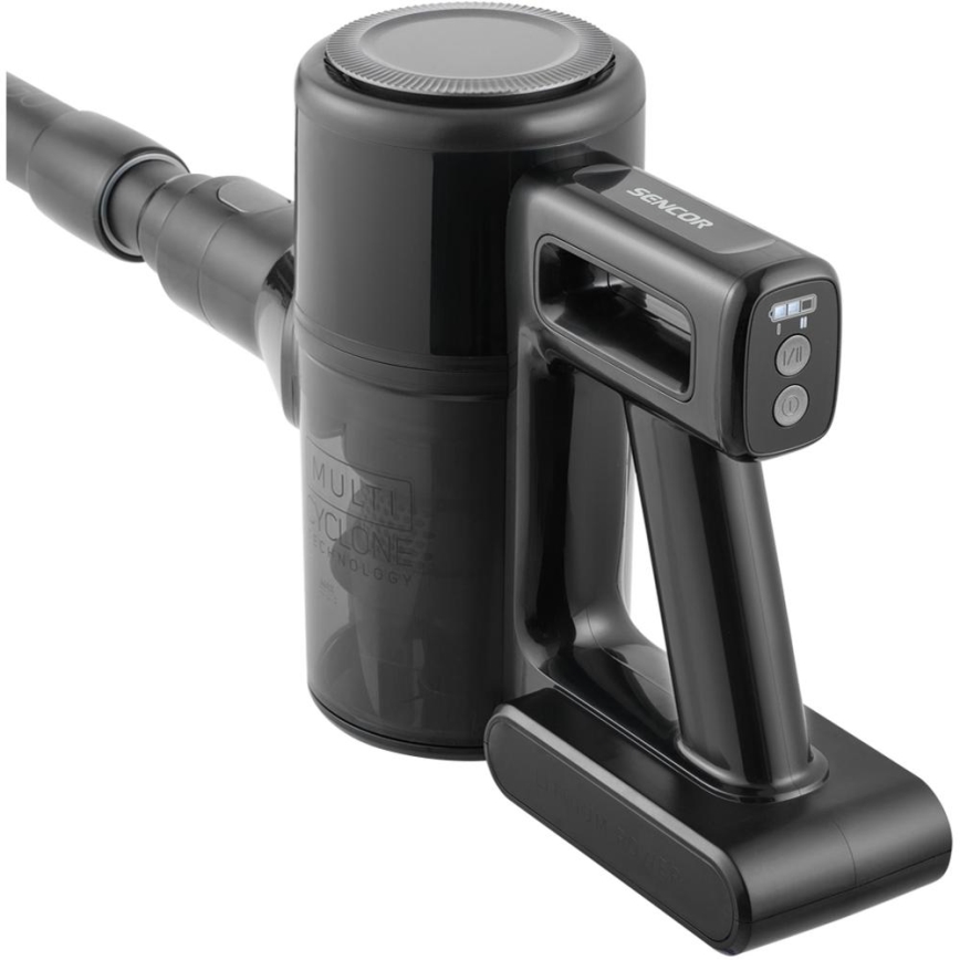 Sencor - Belaidis stiebinis dulkių siurblys 2in1 200W/2600 mAh juodas