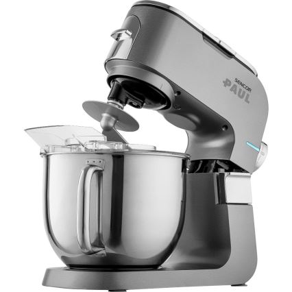 Sencor - Daugiafunkcis virtuvės robotas su nerūdijančio plieno dubeniu 1500W/230V matinis chromas