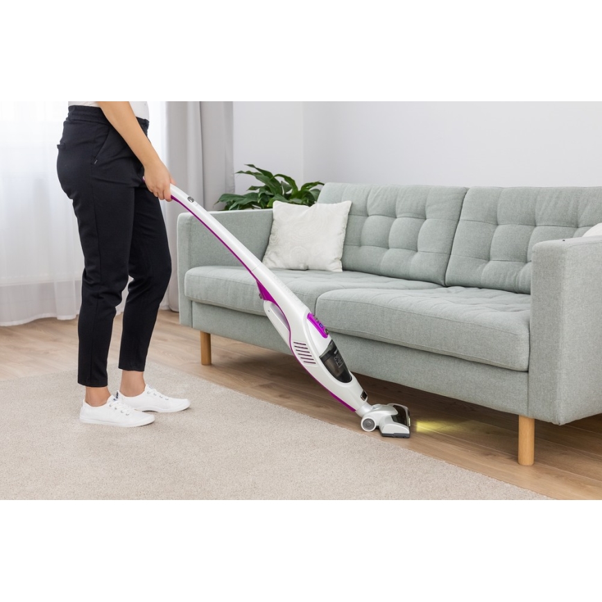 Sencor – Sukamasis dulkių siurblys su elektriniu rotaciniu šepečiu 2in1 110W/14,8V 2200 mAh baltas