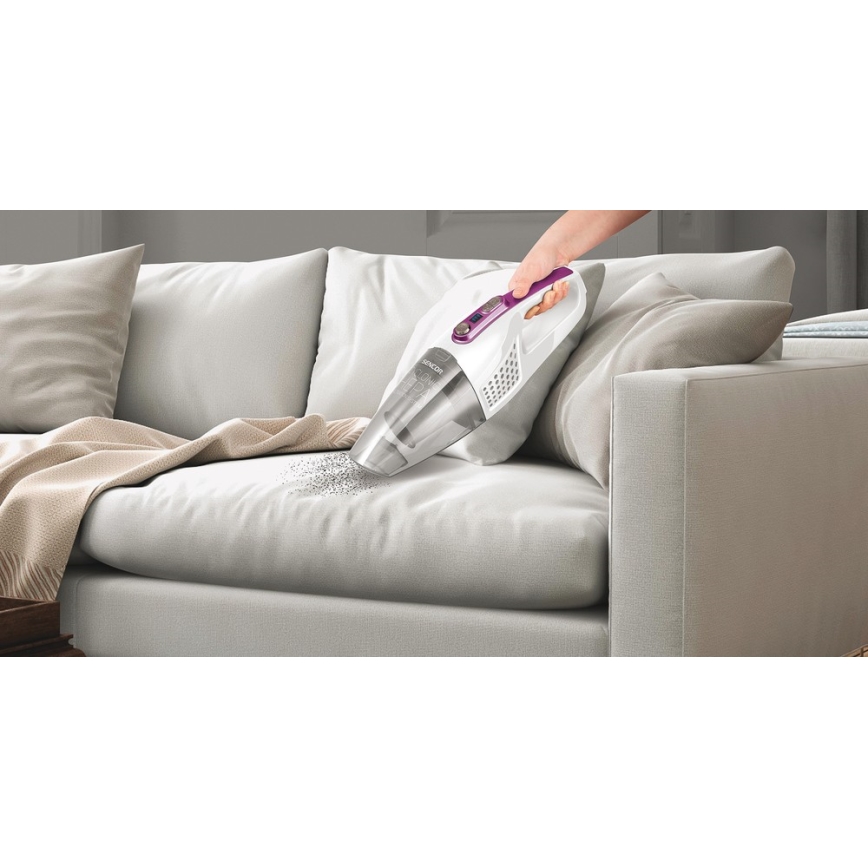 Sencor – Sukamasis dulkių siurblys su elektriniu rotaciniu šepečiu 2in1 110W/14,8V 2200 mAh baltas