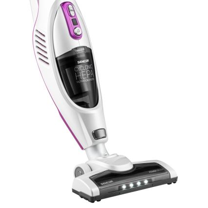 Sencor – Sukamasis dulkių siurblys su elektriniu rotaciniu šepečiu 2in1 110W/14,8V 2200 mAh baltas