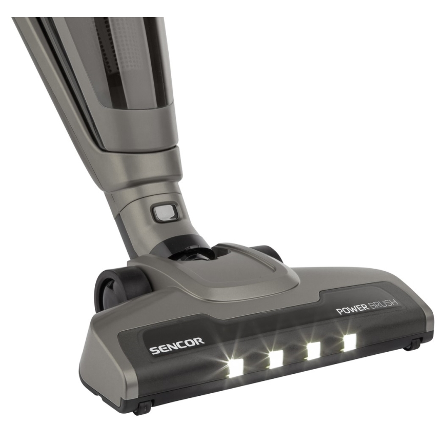 Sencor - Dulkių siurblys su elektriniu rotaciniu šepečiu 2in1 110W/21,6V 2000 mAh pilkas