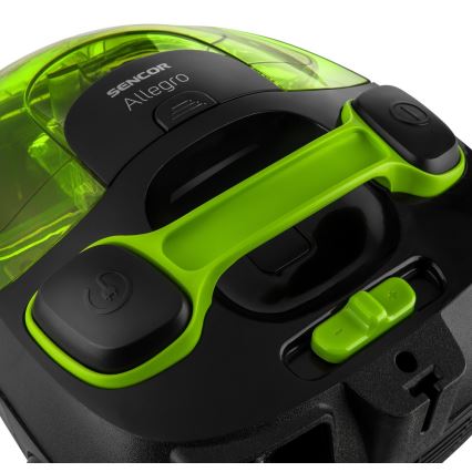 Sencor – Dulkių siurblys be maišelio 1,5 l 890W/230V žalia/juoda