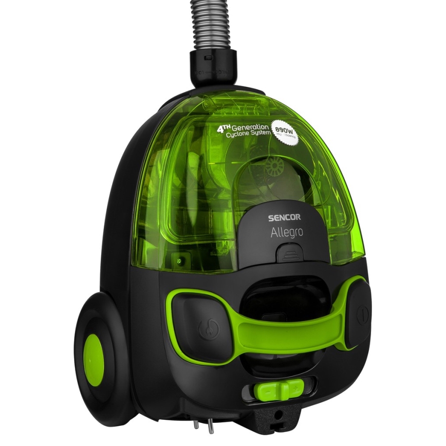 Sencor – Dulkių siurblys be maišelio 1,5 l 890W/230V žalia/juoda