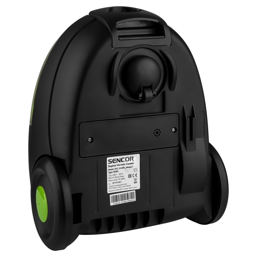 Sencor – Dulkių siurblys be maišelio 1,5 l 890W/230V žalia/juoda