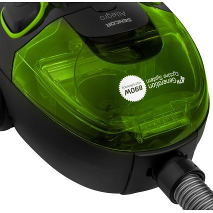Sencor – Dulkių siurblys be maišelio 1,5 l 890W/230V žalia/juoda