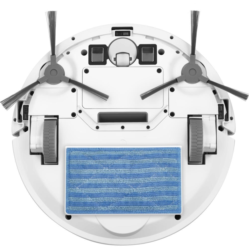 Sencor - Dulkių siurblys robotas su šluoste 2in1 18W/1500 mAh balta + nuotolinio valdymo pultas