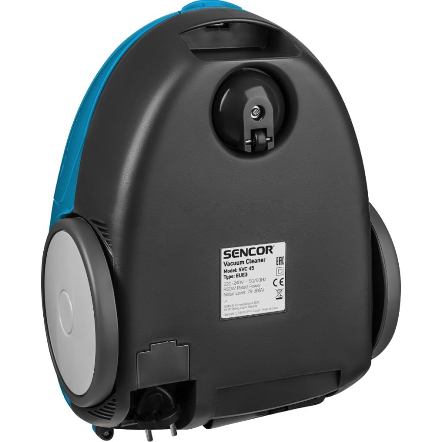 Sencor - Dulkių siurblys su maišeliu 1,5 l 850W/230V mėlynas/juodas