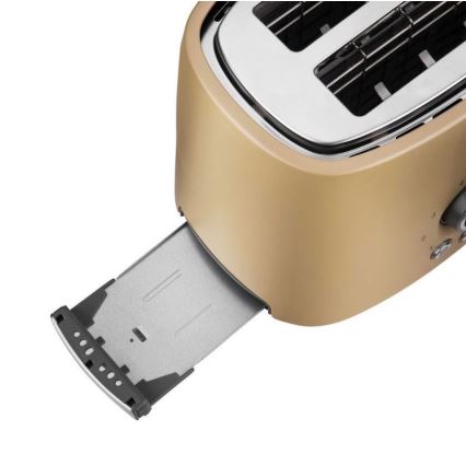 Sencor - Dviejų skylių tosteris su kepimo grotelėmis 1000W/230V, smėlio spalvos