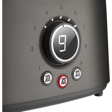 Sencor - dvigubas skrudintuvas su kepimo grotelėmis 1000W/230V antracitas