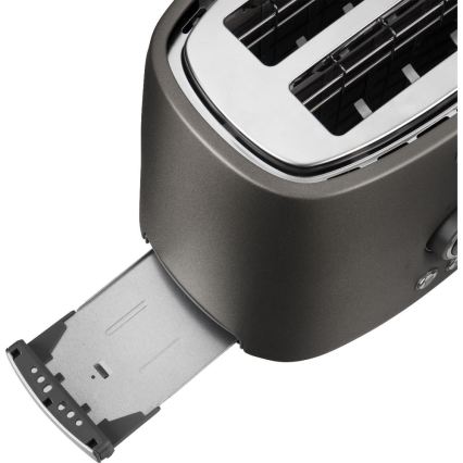 Sencor - dvigubas skrudintuvas su kepimo grotelėmis 1000W/230V antracitas