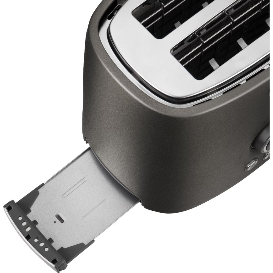 Sencor - dvigubas skrudintuvas su kepimo grotelėmis 1000W/230V antracitas