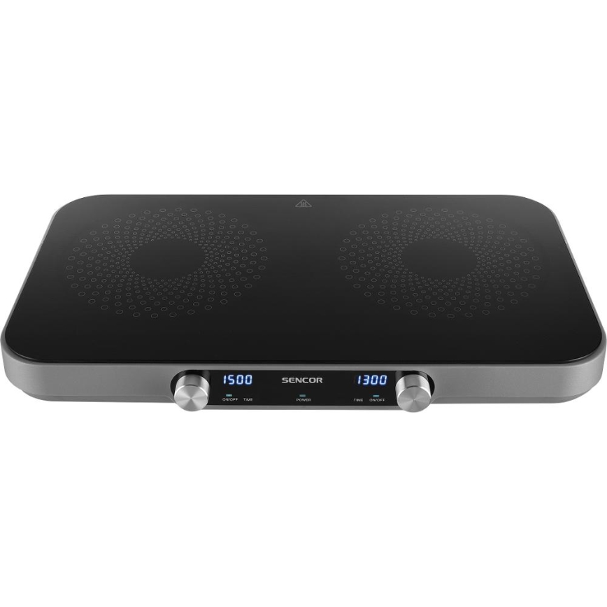 Sencor - Dvivietė stiklo keramikos kaitlentė su LCD ekranu 3500W/230V