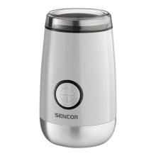 Sencor - Elektrinė kavos pupelių malūnėlis 60 g 150W/230V balta/chrominė