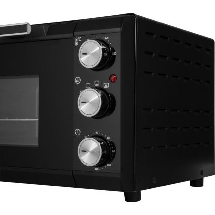 Sencor - Elektrinė orkaitė 20 l 1650W/230V juoda