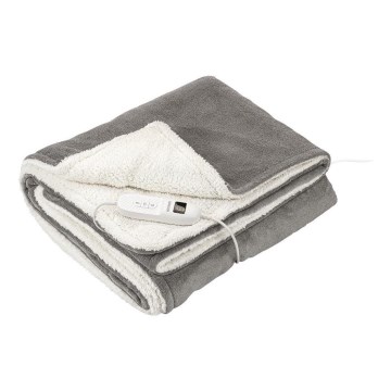 Sencor - Elektrinė šildanti antklodė 160W/230V 180x130 cm pilka