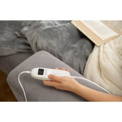 Sencor - Elektrinė šildanti antklodė 160W/230V 180x130 cm pilka