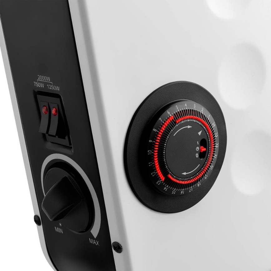 Sencor - Elektrinis šildytuvas/konvektorius 750/1250/2000W su termostatu