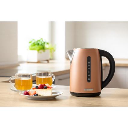 Sencor - Elektrinis virdulys su reguliuojama temperatūra, 1,7 l, 2150 W/230 V, vario spalvos