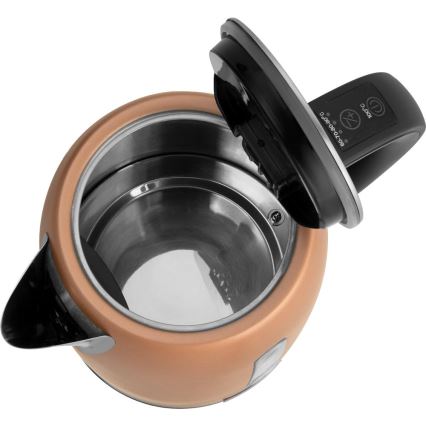 Sencor - Elektrinis virdulys su reguliuojama temperatūra, 1,7 l, 2150 W/230 V, vario spalvos