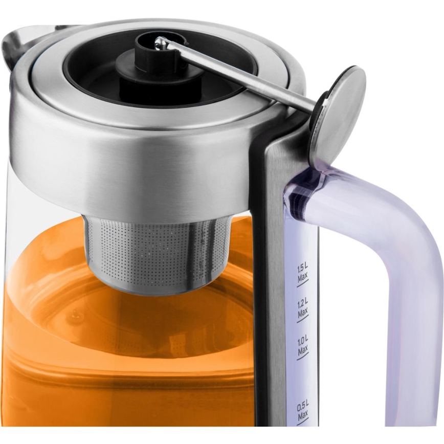 Sencor - Elektrinis virdulys su temperatūros reguliavimu 1,5 l 1500W/230V, nerūdijančio plieno