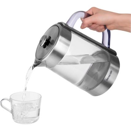 Sencor - Elektrinis virdulys su temperatūros reguliavimu 1,5 l 1500W/230V, nerūdijančio plieno