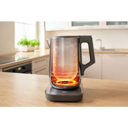 Sencor - Elektrinis virdulys su temperatūros reguliavimu 1,7 l 1800W/230V nerūdijančio plieno