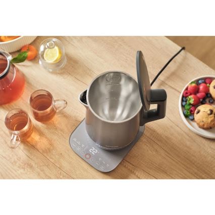 Sencor - Elektrinis virdulys su temperatūros reguliavimu 1,7 l 1800W/230V nerūdijančio plieno