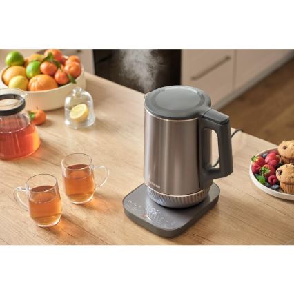 Sencor - Elektrinis virdulys su temperatūros reguliavimu 1,7 l 1800W/230V nerūdijančio plieno