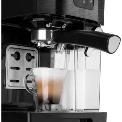 Sencor - Espresso kavos aparatas su portafiltru 1450W/230V juodas/matinis chromas