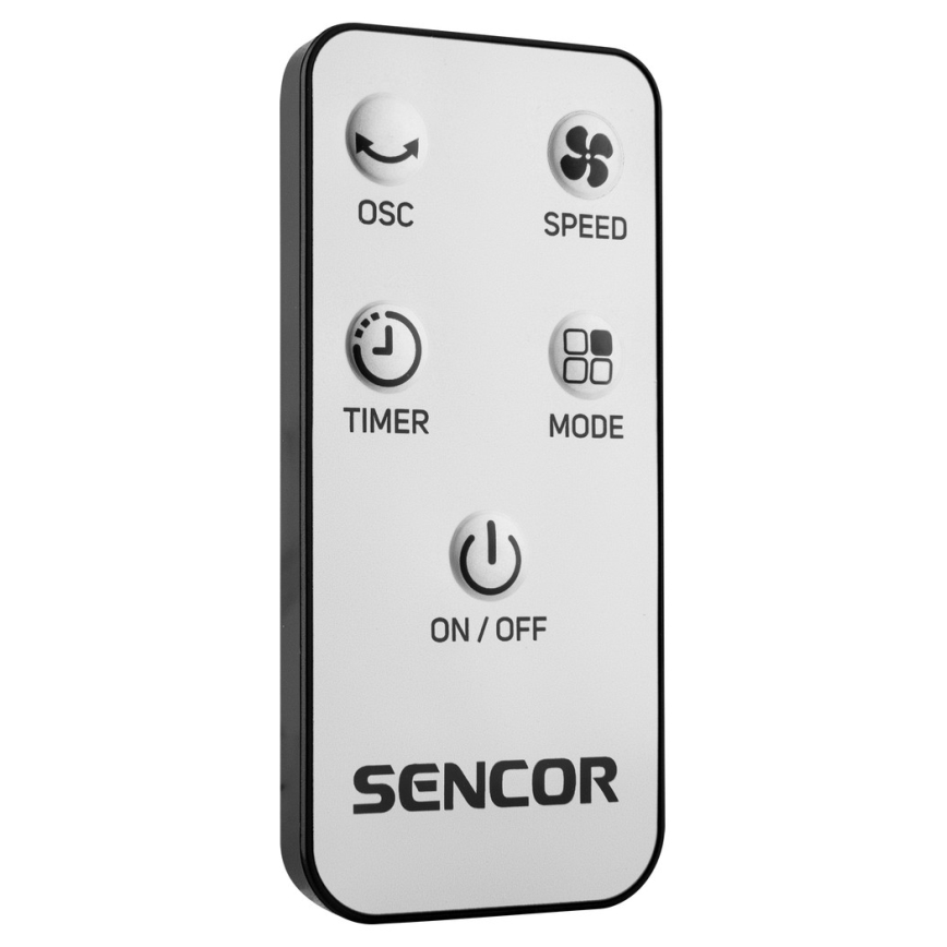 Sencor - Grindų ventiliatorius 50W/230V juodas + valdymo pultas