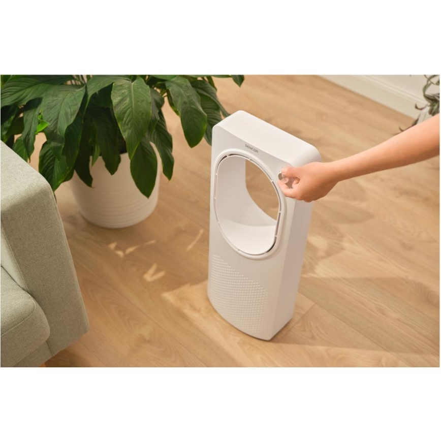 Sencor - Grindų ventiliatorius be menčių 50W/230V balta