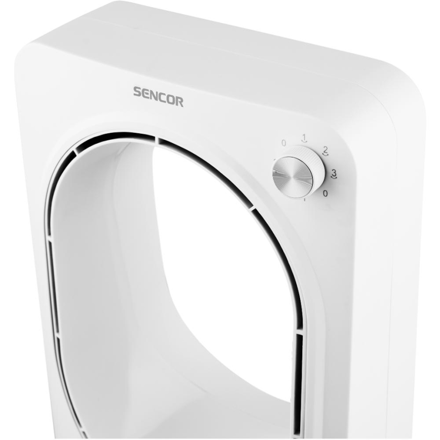 Sencor - Grindų ventiliatorius be menčių 50W/230V balta