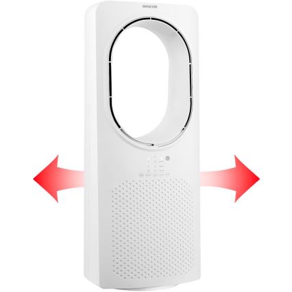 Sencor - Grindų ventiliatorius be menčių 50W/230V balta + nuotolinio valdymo pultas