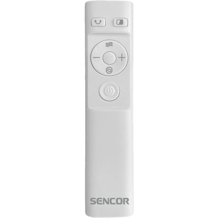 Sencor - Grindų ventiliatorius be menčių 50W/230V balta + nuotolinio valdymo pultas