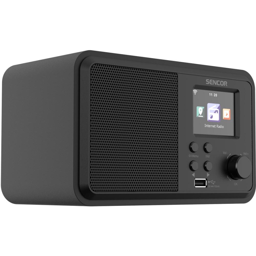Sencor - Internetinis radijas 4W/5V Wi-Fi + nuotolinio valdymo pultas