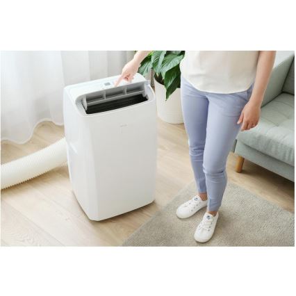 Sencor - Išmanus mobilus oro kondicionierius 5 viename su pilnu priedų komplektu 733W/230V 9000 BTU Wi-Fi balta + nuotolinis valdymas