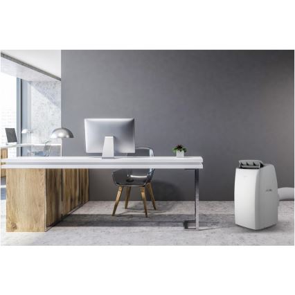 Sencor - Išmanus mobilus oro kondicionierius 5 viename su pilnu priedų komplektu 733W/230V 9000 BTU Wi-Fi balta + nuotolinis valdymas