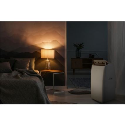 Sencor - Išmanus mobilus oro kondicionierius 5 viename su pilnu priedų komplektu 733W/230V 9000 BTU Wi-Fi balta + nuotolinis valdymas