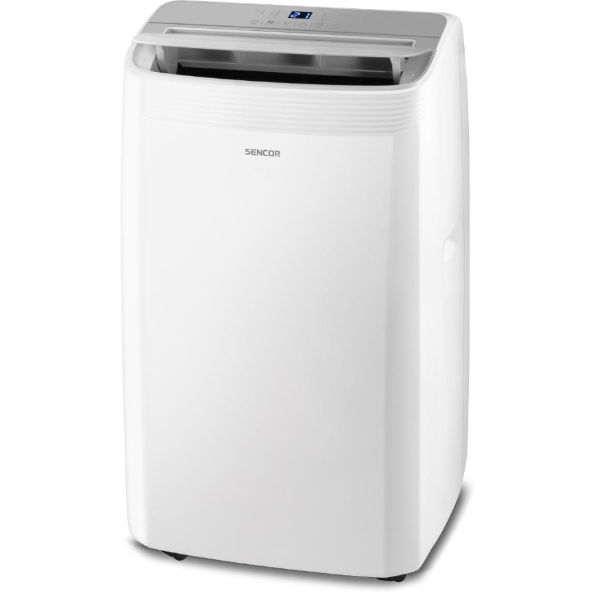 Sencor - Išmanus mobilus oro kondicionierius 5 viename su pilnu priedų komplektu 733W/230V 9000 BTU Wi-Fi balta + nuotolinis valdymas