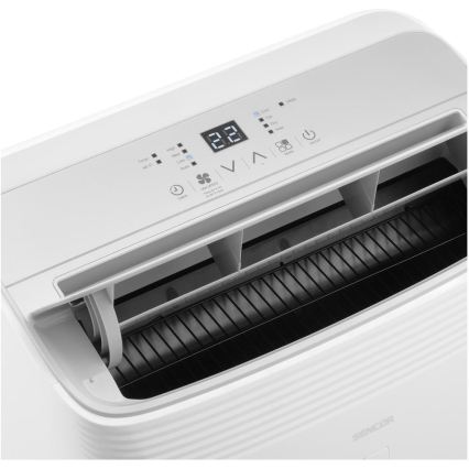 Sencor - Išmanus mobilus oro kondicionierius 5 viename su pilnu priedų komplektu 733W/230V 9000 BTU Wi-Fi balta + nuotolinis valdymas