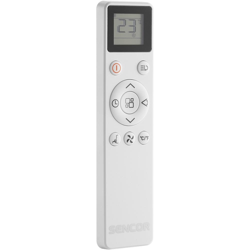 Sencor - Išmanus mobilus oro kondicionierius 5 viename su pilnu priedų komplektu 733W/230V 9000 BTU Wi-Fi balta + nuotolinis valdymas