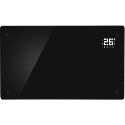 Sencor - išmanusis elektrinis šildytuvas/konvektorius 2000 W/230 V IP24 Wi‑Fi juodas + nuotolinis valdymas