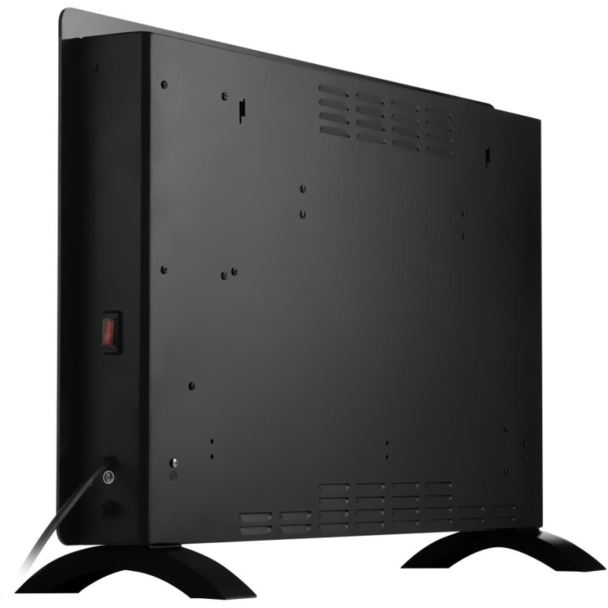 Sencor - išmanusis elektrinis šildytuvas/konvektorius 2000 W/230 V IP24 Wi‑Fi juodas + nuotolinis valdymas