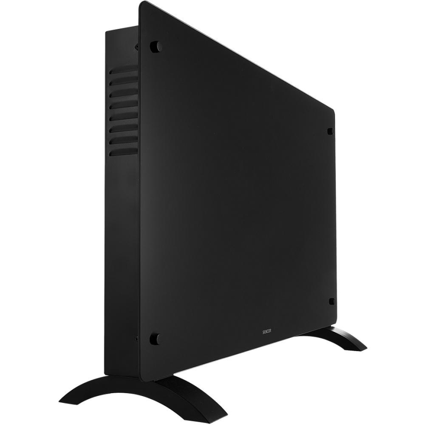 Sencor - išmanusis elektrinis šildytuvas/konvektorius 2000 W/230 V IP24 Wi‑Fi juodas + nuotolinis valdymas